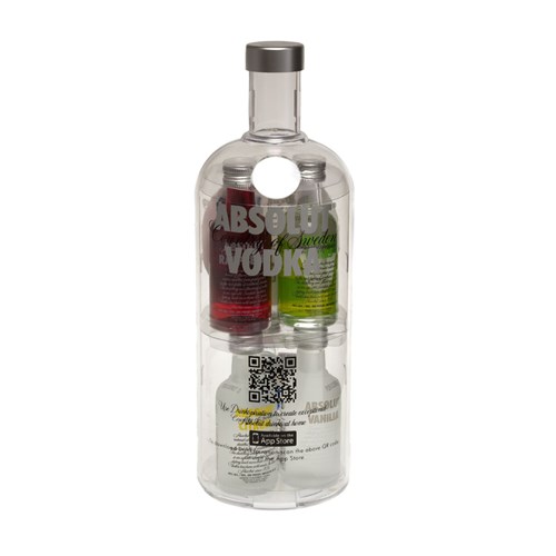 Absolut Naturals Bottle Shaped Vodka Miniature Gift Set - Trusted Seller